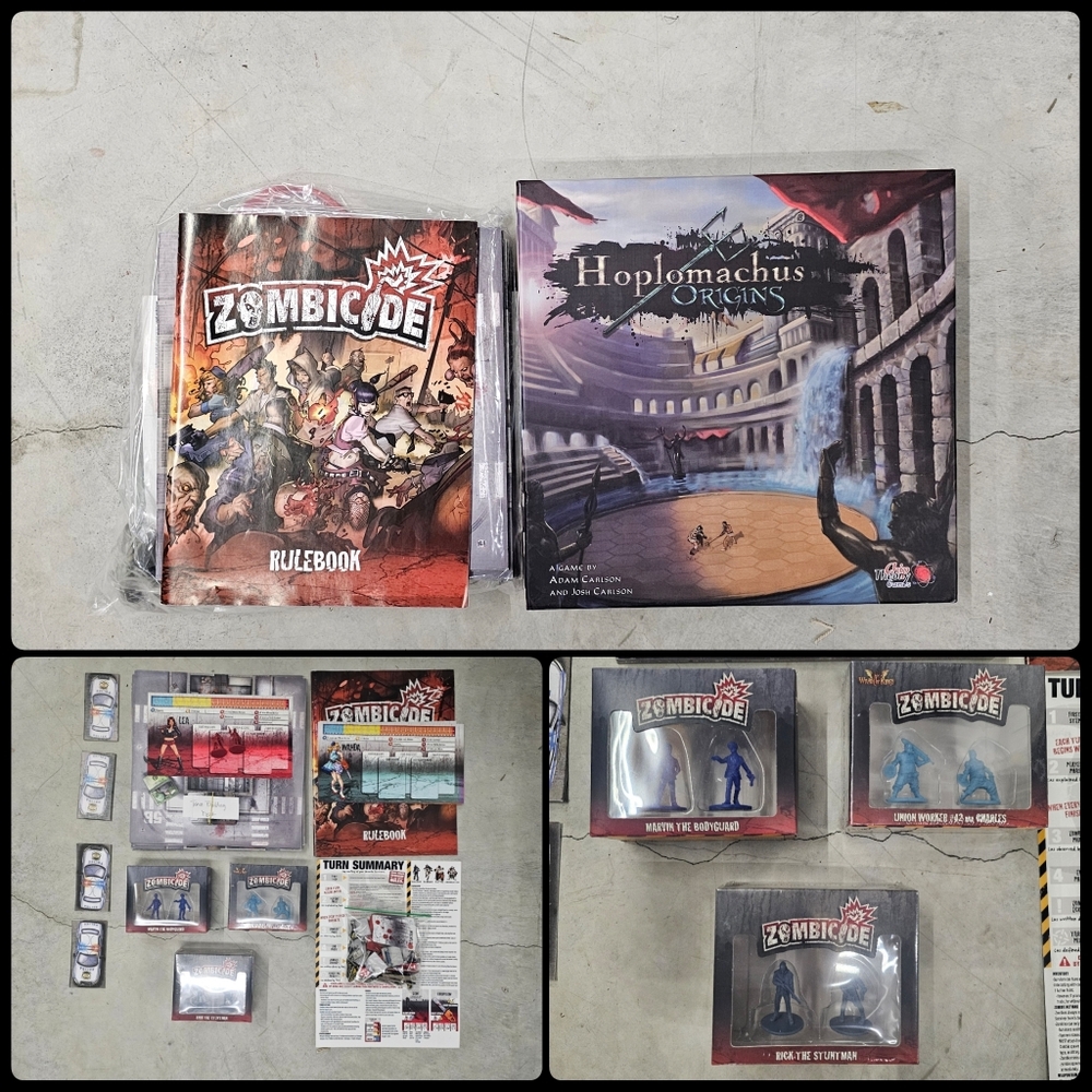 Zombicide 1st  Ed (2012) Partially Painted with Extras + Hoplomachus Origins
